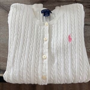 Ralph Lauren Cable Knit Cardigan Sweater